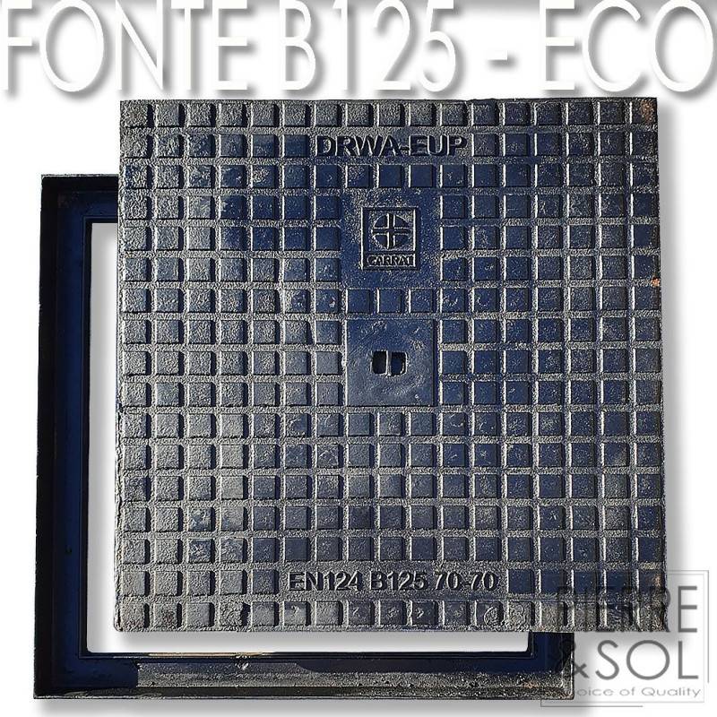 Regards et Couvercles hydrauliques en fonte B125  - LINE ECO -   30 x 30 cm - Image 1