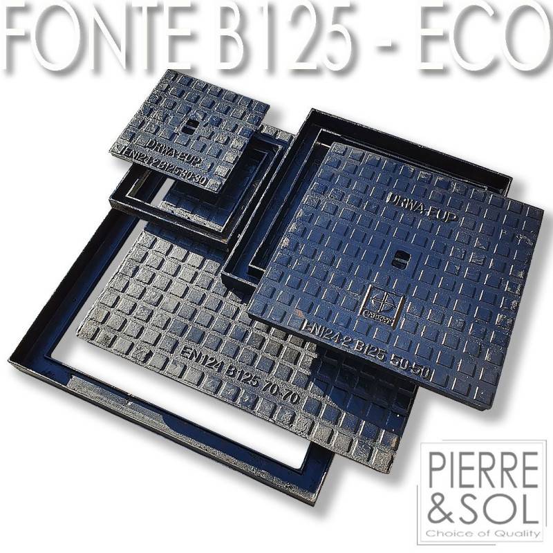 Regards et Couvercles hydrauliques en fonte B125  - LINE ECO -   30 x 30 cm - Image 3