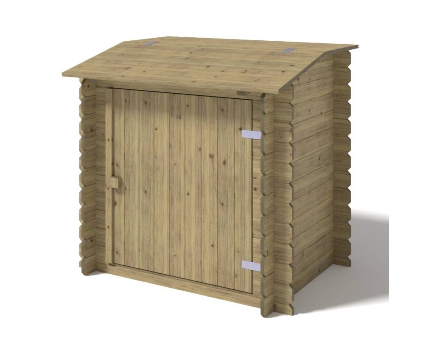 Altanka - Armoire de jardin en bois -1.2x0.89 m - H.1.13 m - imprégné - SZA7 - ALTANKA - Imagen 1