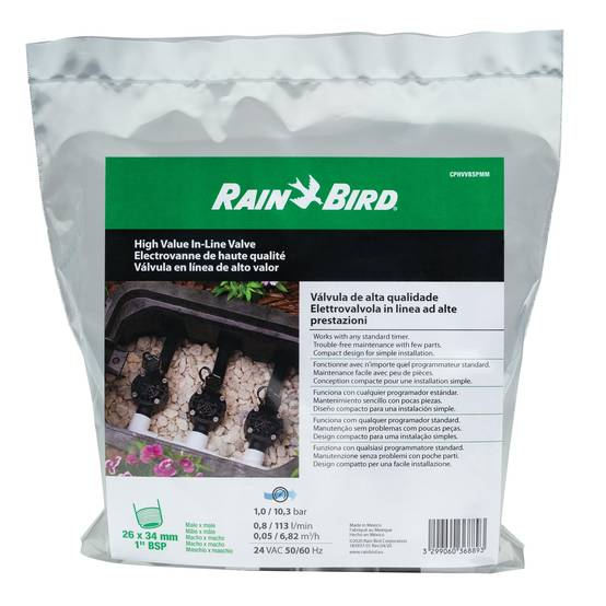 Rain Bird 100HV-MMB - Électrovanne Arrosage 24V 26x34 Mâle/Femelle - Vanne Irrigation 1" - Image 3