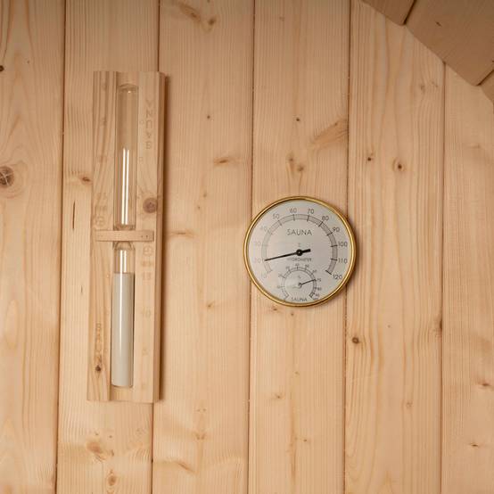 Sauna tonneau extérieur HOME DELUXE LAHTI M - 195 x 120 cm pour 2 personnes - Image 10