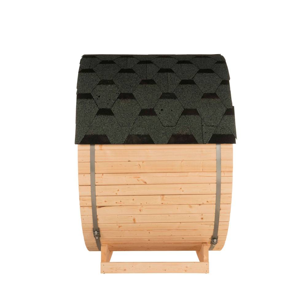 Sauna tonneau extérieur HOME DELUXE LAHTI M - 195 x 120 cm pour 2 personnes - Image 8