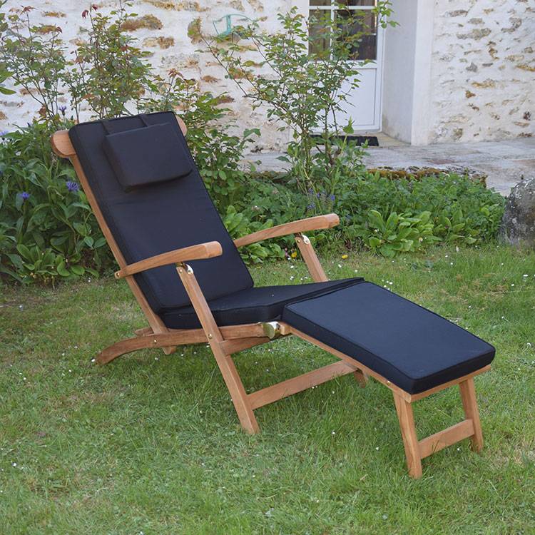 Teck'Attitude - Matelas Noir pour Chaise longue - TECK'Attitude - Imagen 2