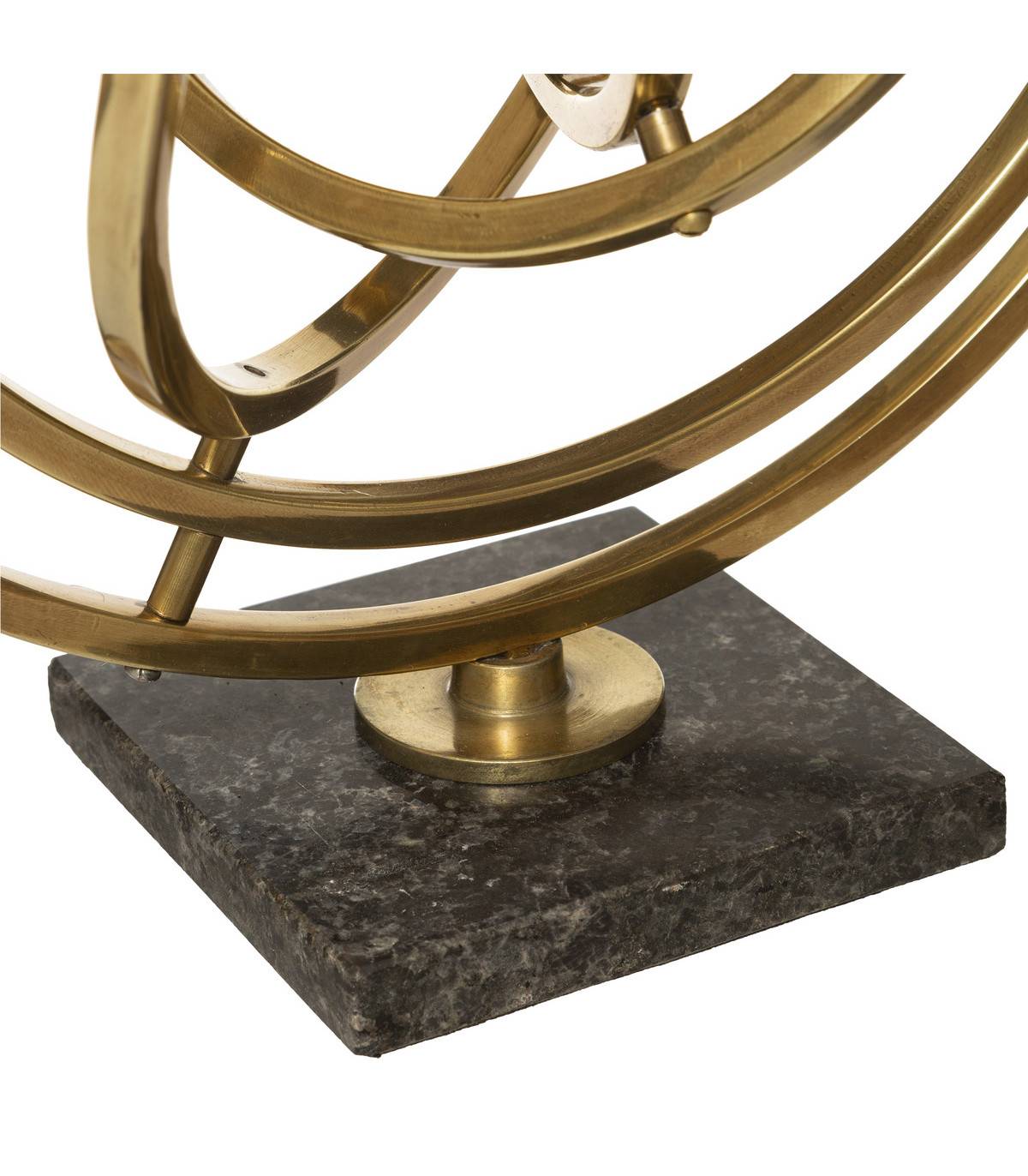 Objet déco Globe en Métal Doré avec cerceaux articulés D 30 x H 37 cm - Imagen 4