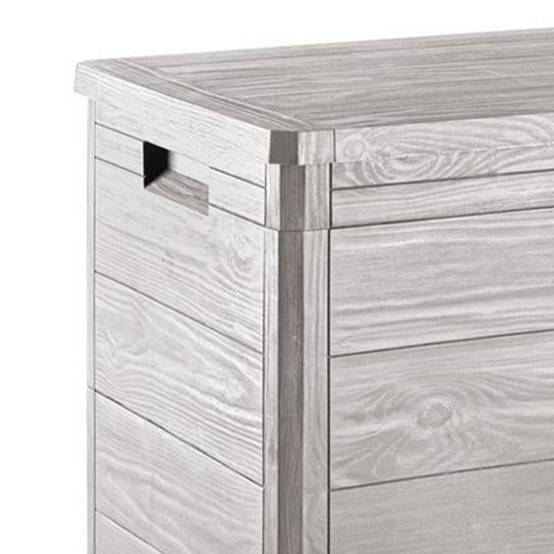 Coffre de jardin en résine 160 Litres GRIS TAUPE 77X 44 X 53 cm Protection Anti uv TOOMAX - Imagen 2