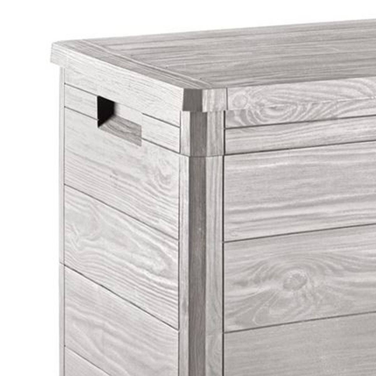 Coffre de jardin en résine 160 Litres GRIS TAUPE 77X 44 X 53 cm Protection Anti uv TOOMAX - Imagen 2