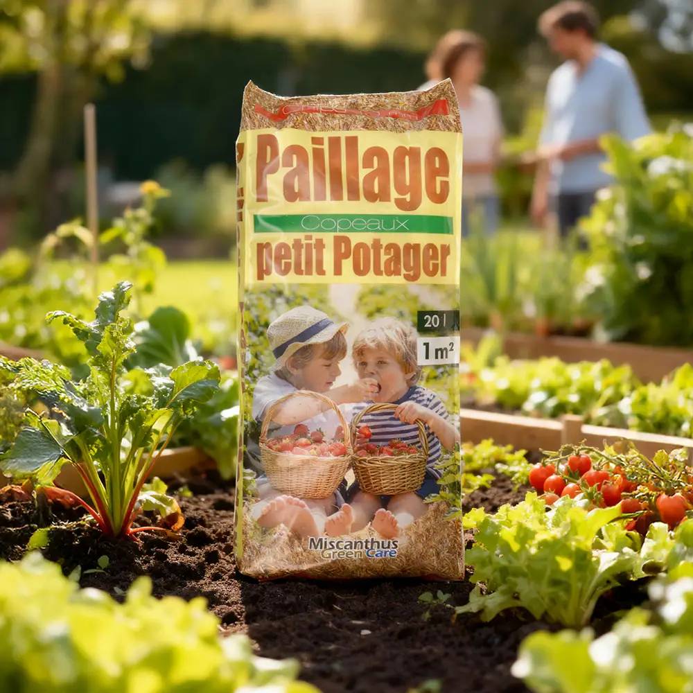 Autre - Copeaux de Roseau pour Potagers et Massifs - Paillage Petit Potager® (Sac de 20L) - Image 2