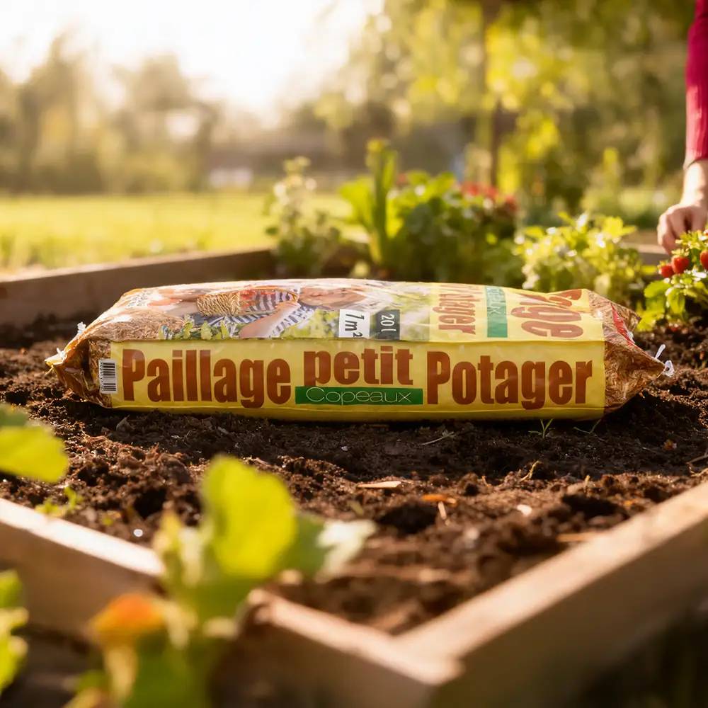 Autre - Copeaux de Roseau pour Potagers et Massifs - Paillage Petit Potager® (Sac de 20L) - Image 3