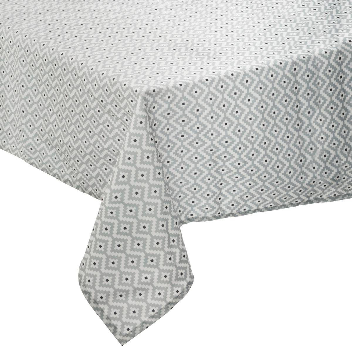 Atmosphera - Nappe anti-tache "Etnik" gris 140x240cm - Atmosphera Créateur d'intérieur - Imagen 2