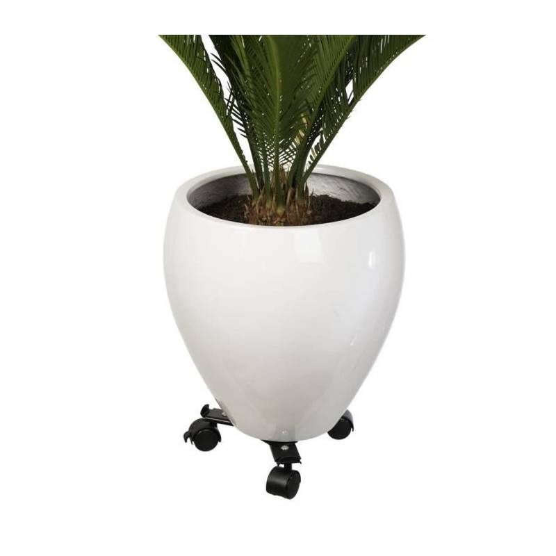 Nature Tablette A Roulettes Pour Plantes Extensible - Metal Noir - H6 X 27/37 X 27/37 Cm - Image 3