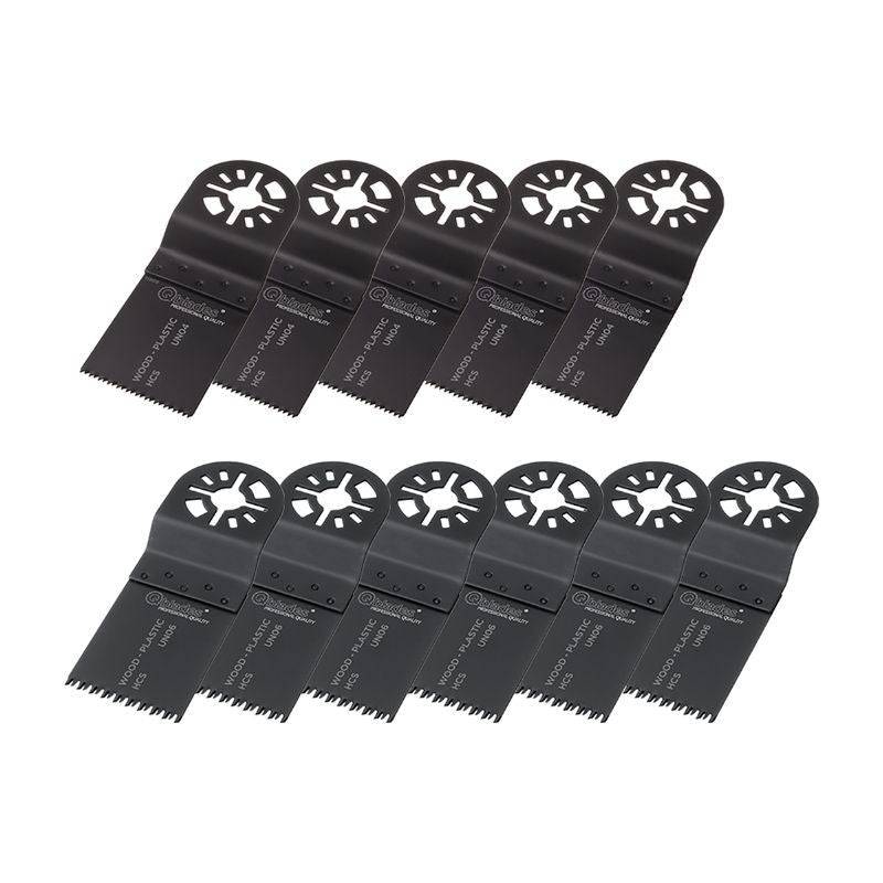 Qblades - Pack de 11 lames de scie QBLADES UN93 pour bois / plaque de plâtre / plastique 5x UN04 + 6x UN06 Qblades