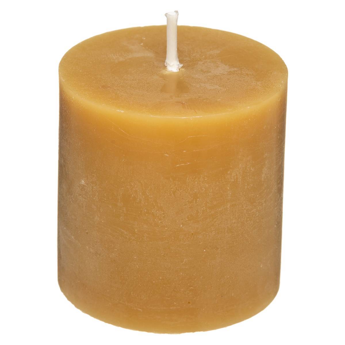 Atmosphera - Lot de 4 bougies rustiques jaune 60g - Atmosphera Créateur d'intérieur - Imagen 4
