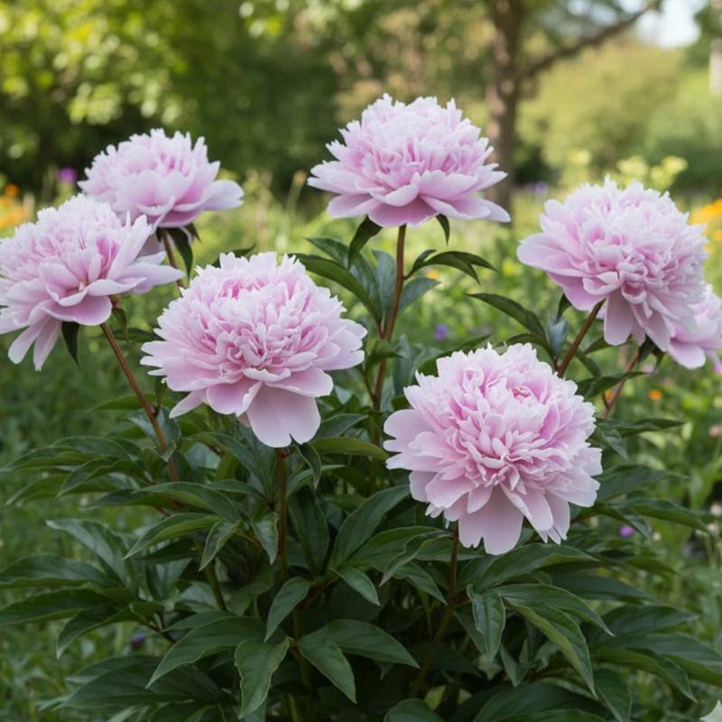 Pivoine herbacée Albert Crousse à fleurs Rose/ - feuillage Caduc - Pot de 2L - 10/20 cm - Imagen 1