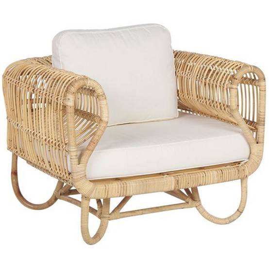 Fauteuil Rotin Naturel DOLCEDO - Beliani - Image 1