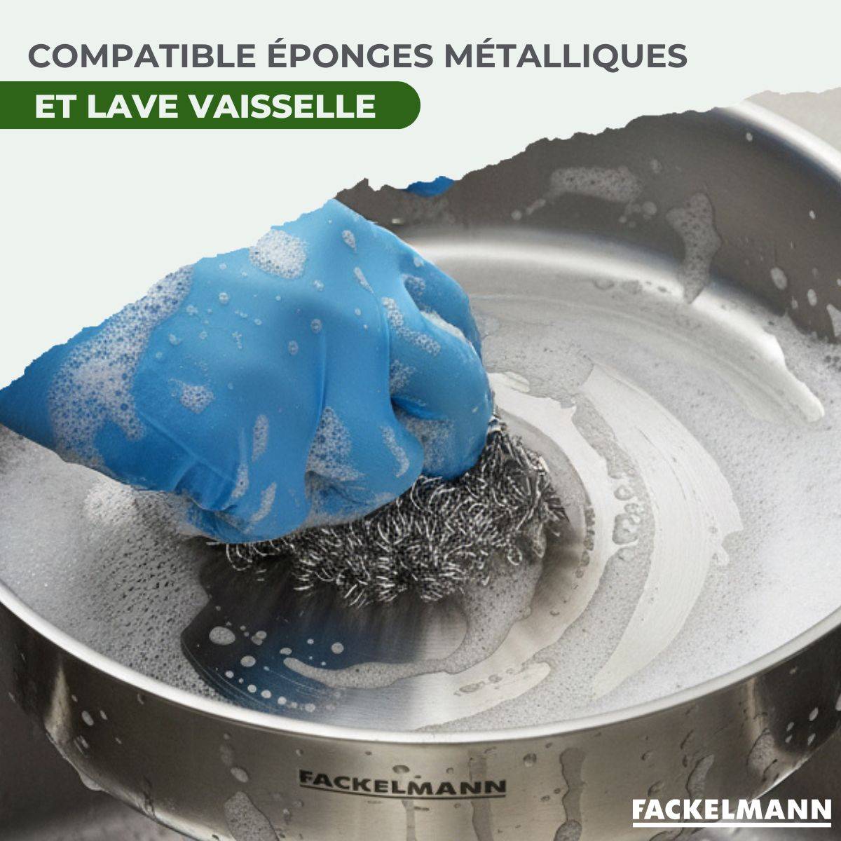 Batterie de cuisine avec 1 poêle de cuisson 20 cm 2 casseroles 14/18 cm et 2 faitouts 20/24 cm sans PFAS Fackelmann Vita3 - Image 6