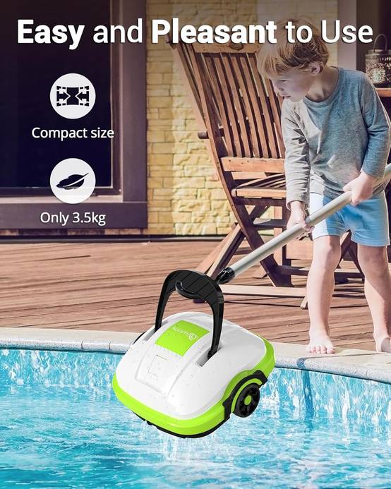 Robot Piscine Sans Fil Osprey 200, Nettoyage Automatique 50 min, Filtration 180 microns, Batterie Rechargeable, Compatible Tous Revêtements - Image 4