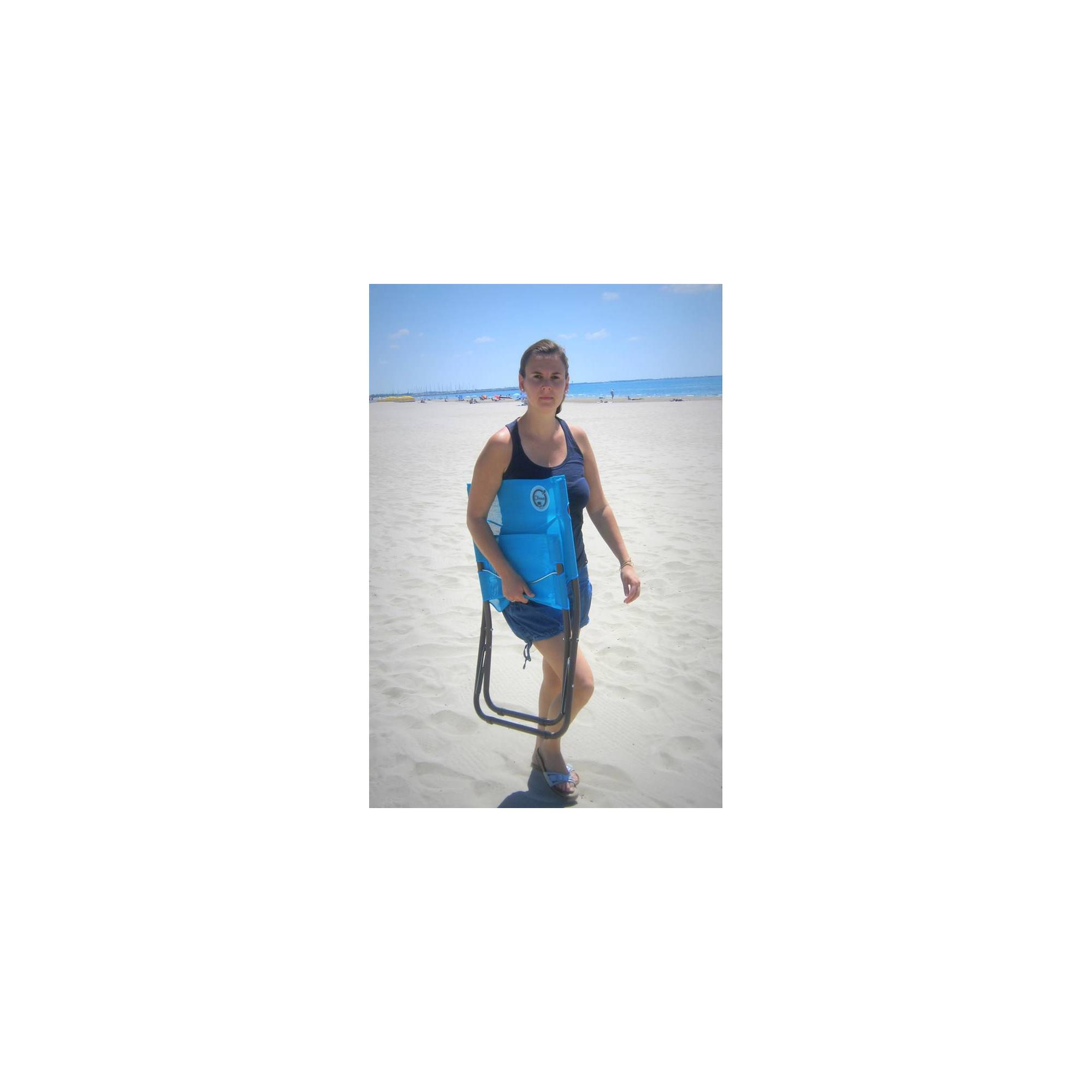 Chaise de plage pliable - O'Beach - Dimensions : 58 x 47 x 61 cm - Imagen 3