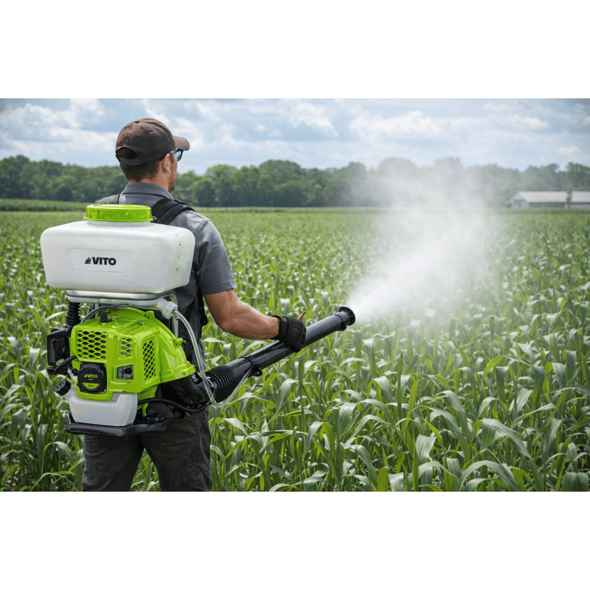 Pulvérisateur Thermique Atomiseur 14L - 2T 43 CC - Pulvérisateur Poudres & Liquides Portée 12m - Jardinage, Agriculture VITO - Image 3
