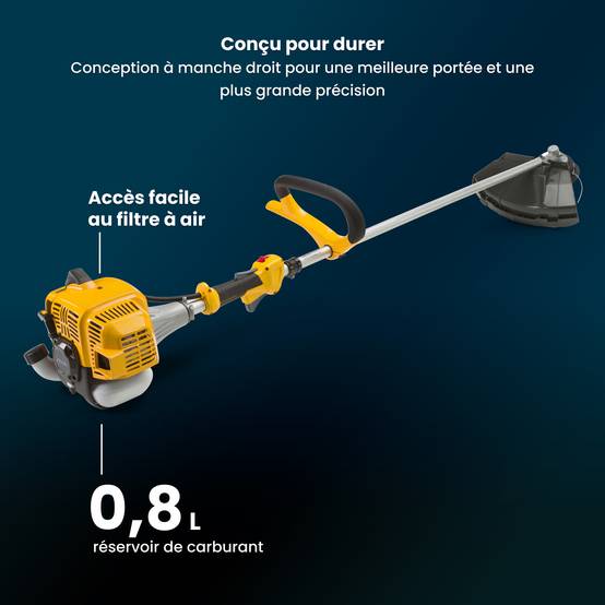 Stiga - Débroussailleuse BC 535, 32,6 cm³, largeur 43 cm, tête Tap & Go et lame 3 dents - STIGA - Image 4