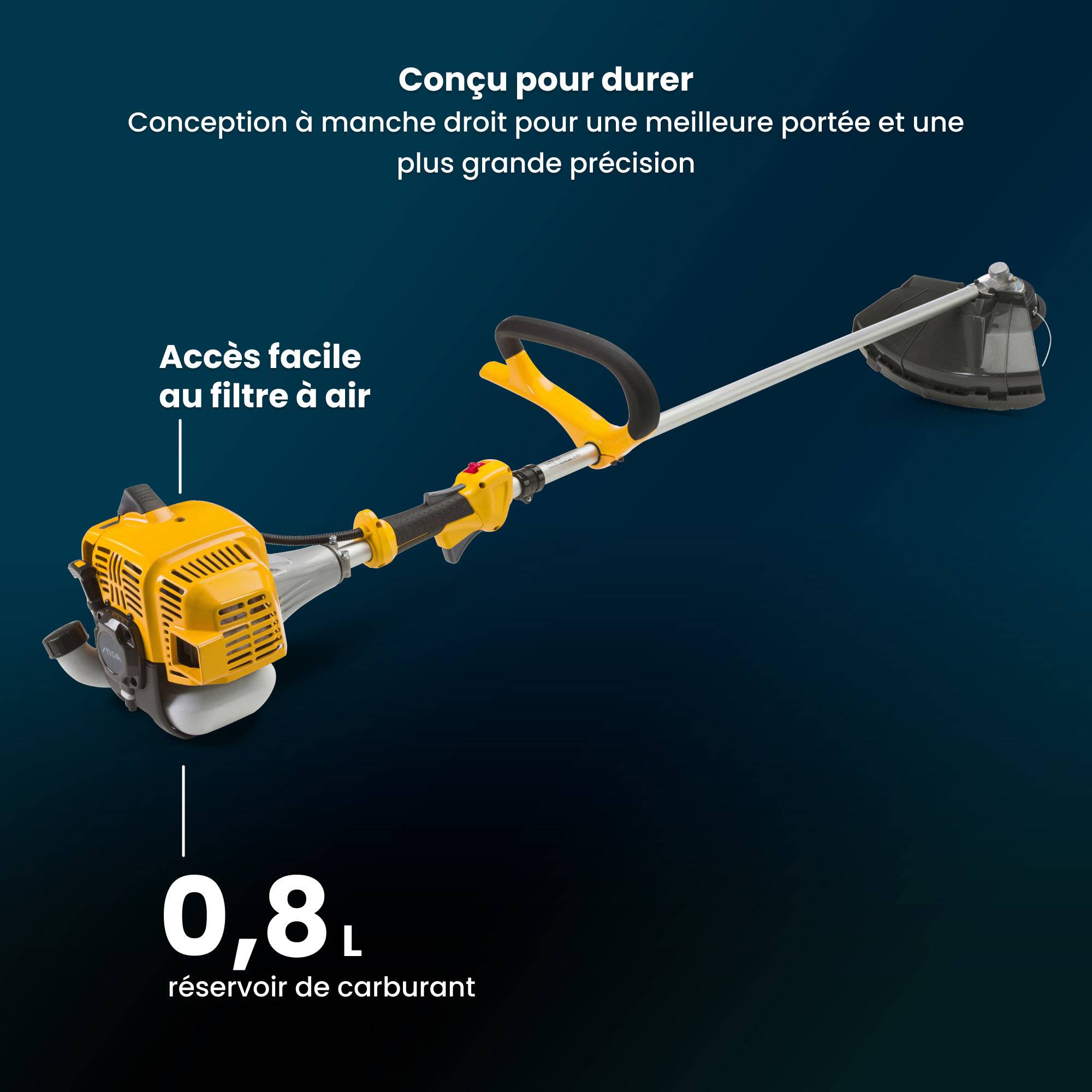 Stiga - Débroussailleuse BC 535, 32,6 cm³, largeur 43 cm, tête Tap & Go et lame 3 dents - STIGA - Image 4
