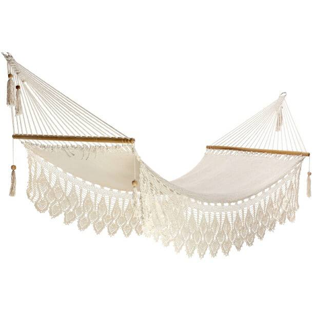 Hamac Del Sol - Hamac à barre Deluxe Masaya L Ecru- Hamac del Sol - Imagen 1