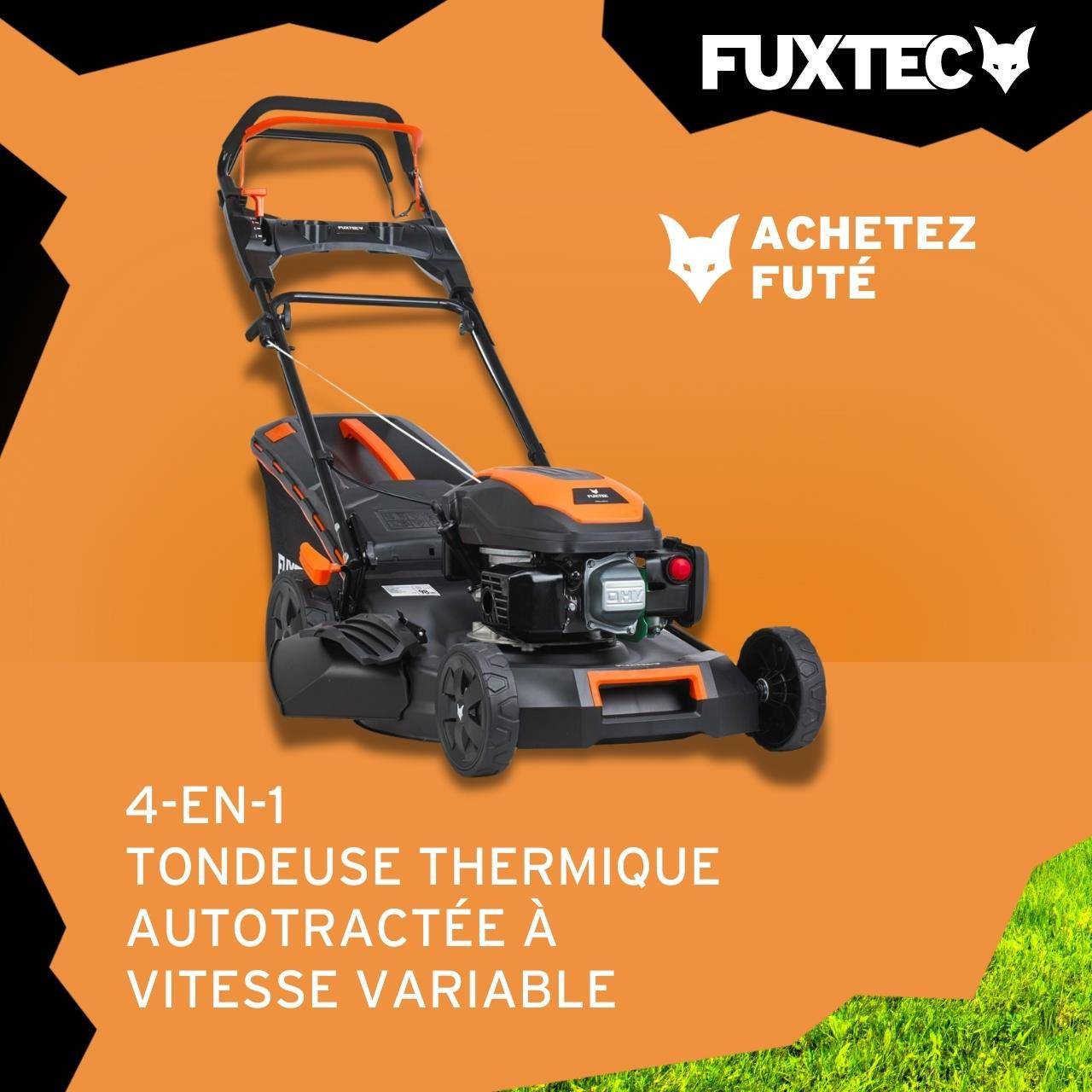 FUXTEC - Tondeuse thermique autotractée 51 cm, 170 cm³, 60 L Easy Clean – FX-RM5170PRO – FUXTEC - Image 2