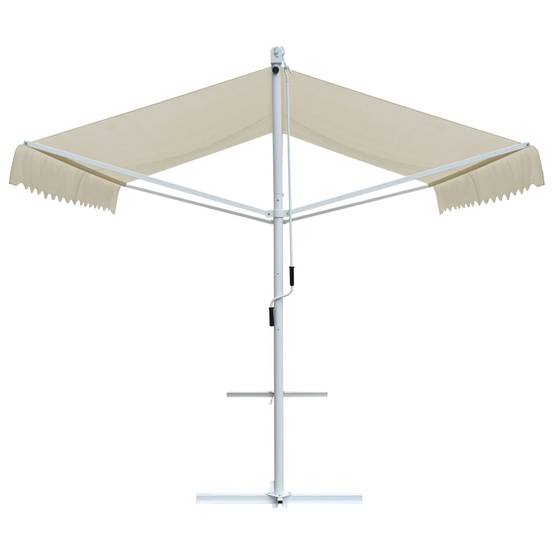 Helloshop26 - Auvent sur pied 3x3 m crème - Imagen 3