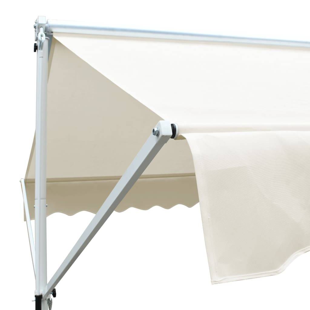 Helloshop26 - Auvent sur pied 3x3 m crème - Imagen 6