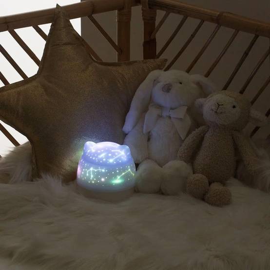 Veilleuse Rotative Enfant "Chat" 12cm Blanc - Image 8
