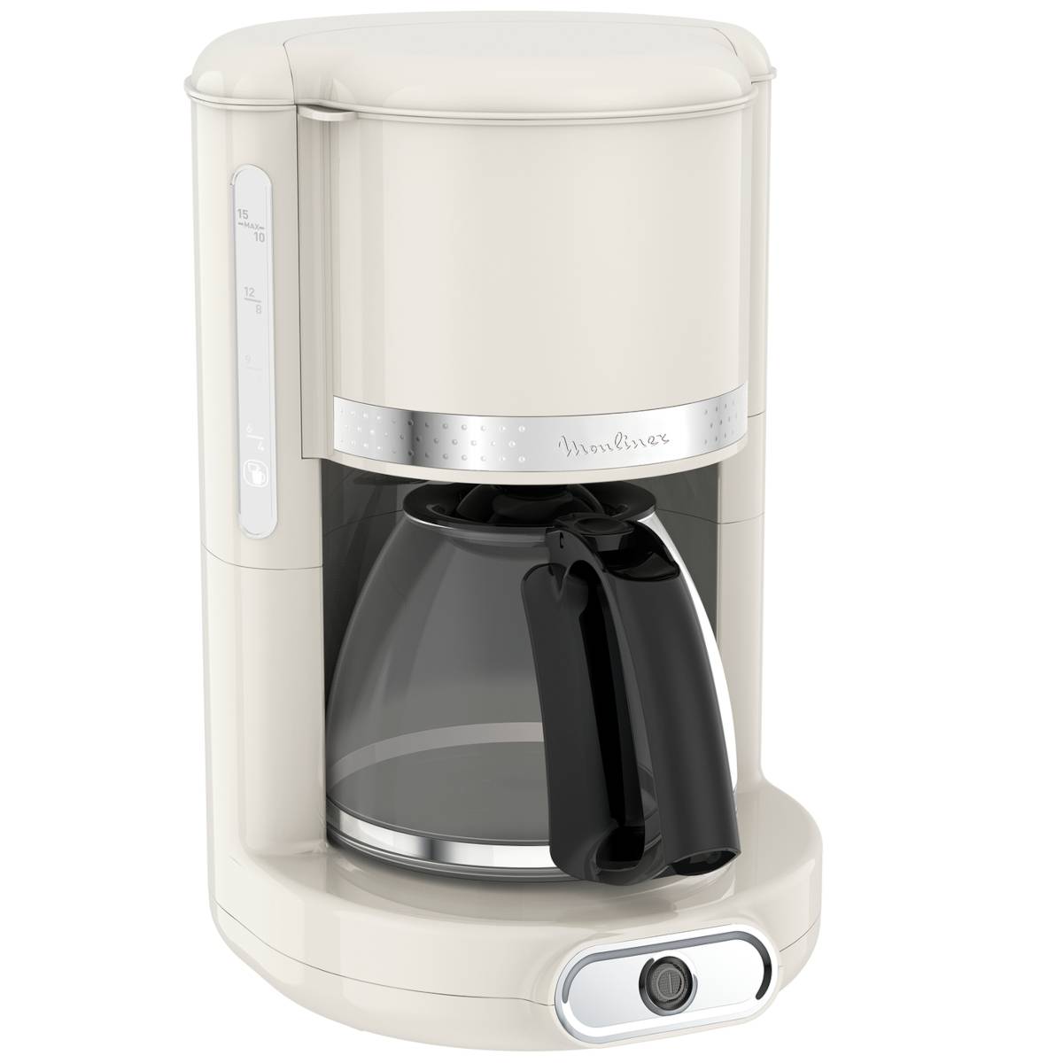 Moulinex - Cafetière filtre 15tasses 1000w ivoire FG381A10 Moulinex