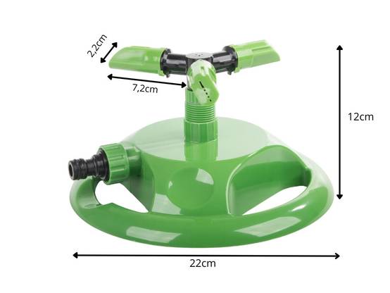 1 PC arroseur de jardin automatique 360 degrés rotatif 3 buses d'arrosage en pulvérisateur pour 1 PC arroseur de jardin automatique 360 degrés rotatif 3 buses d'arrosage en pulvérisateur pour