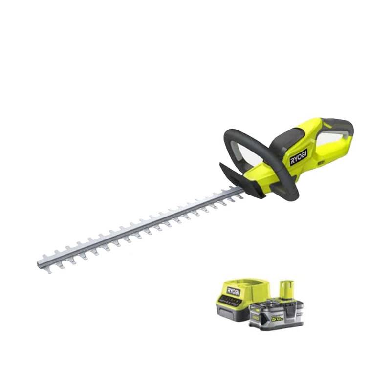 Ryobi - Pack RYOBI Taille-haies 18V One+ OHT1845 - 1 batterie 5.0Ah - 1 chargeur rapide 2.0Ah RC18120-150