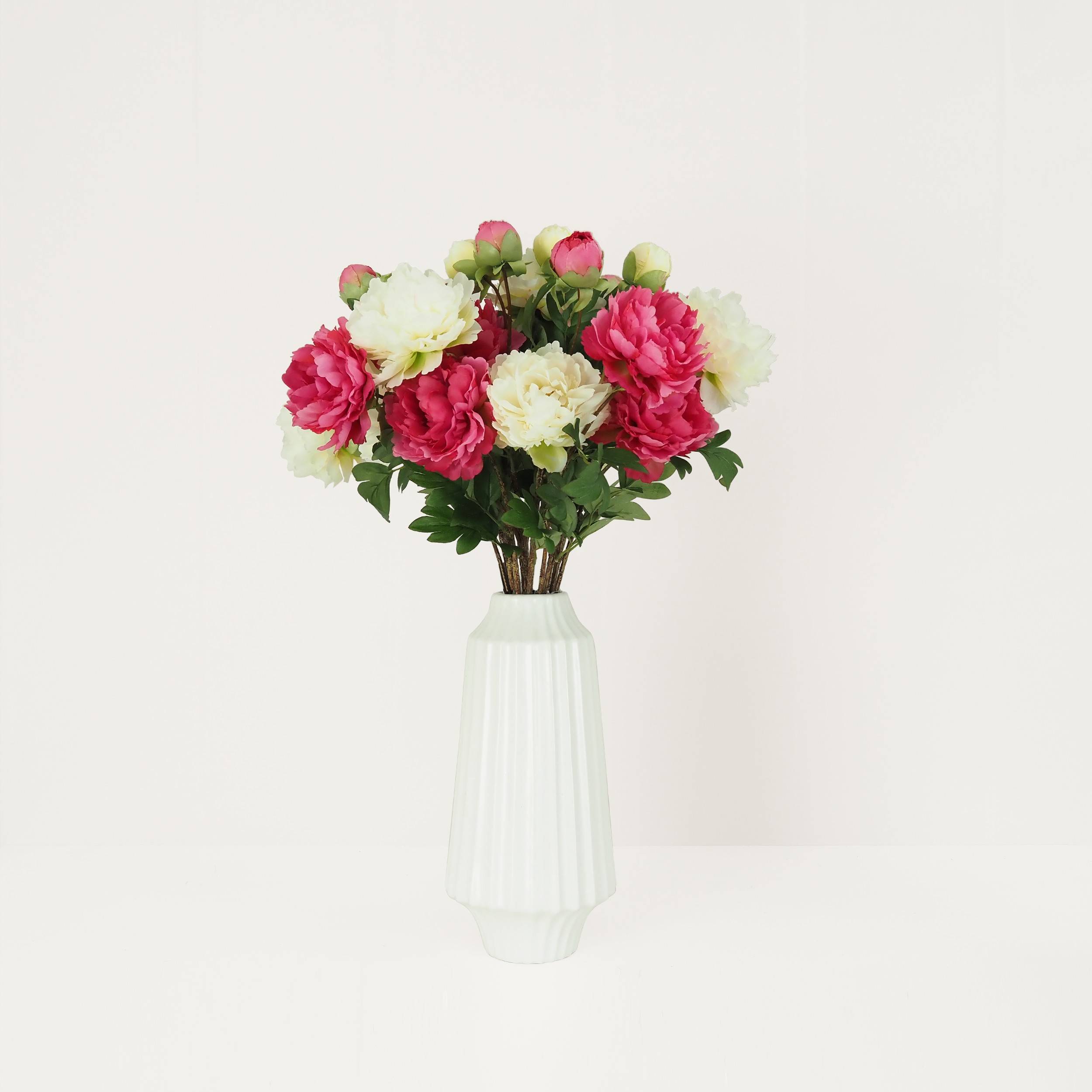 Ligne Deco - Pivoine artificielle en tige rose 70cm lot de 4 Ligne Déco - Image 4
