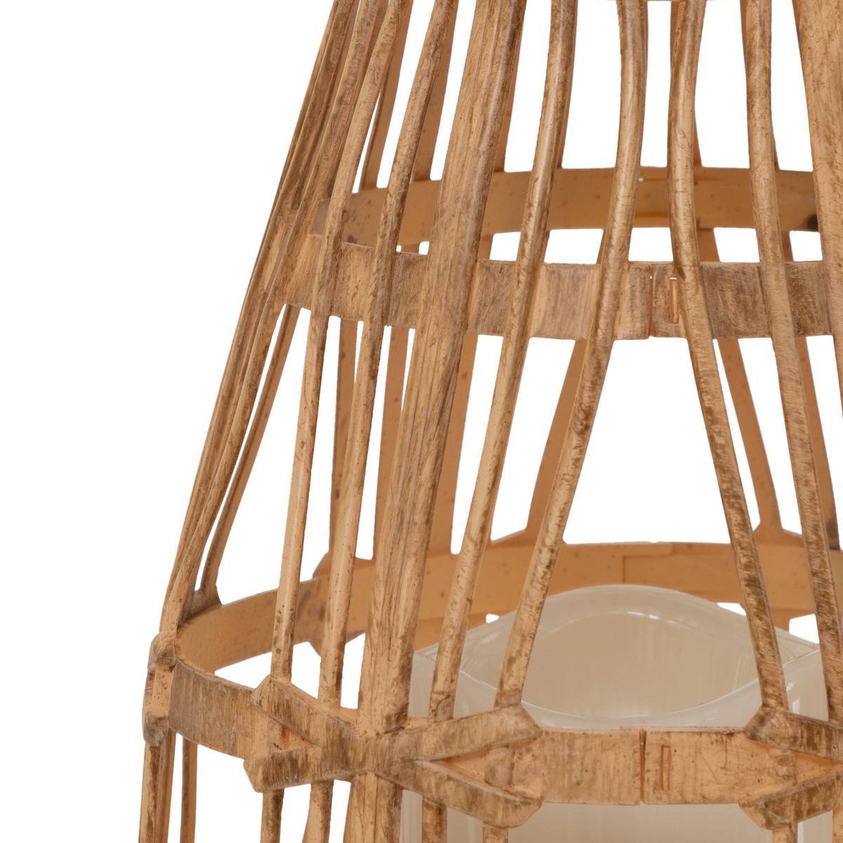 Atmosphera - Lanterne solaire "Rania" H23cm beige ATMOSPHERA CREATEUR D'INTERIEUR - Imagen 2
