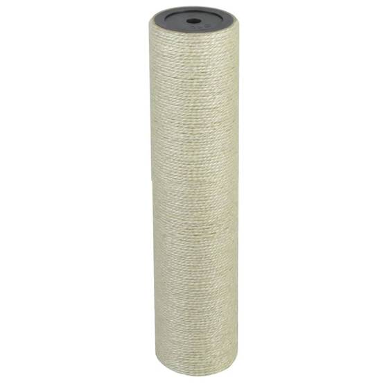 Poteau grattoir pour chat sisal beige 8 x 8 x 35 cm - PANGIVO - Image 1