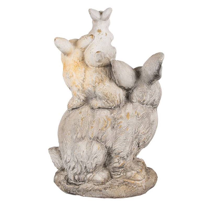 Figurine de lapin en céramique, miniature prête à peindre, cadeaux éducatifs pour enfants, lapin fait main, jouets non peints animaux sauvages, décoration artistique de Pâques - France