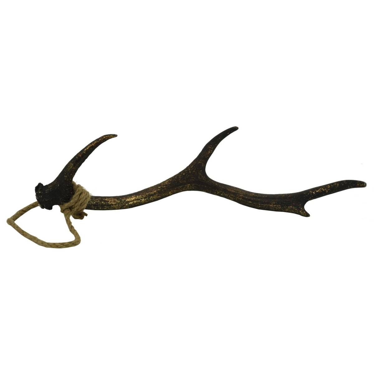 Aubry Gaspard - Bois de cerf en polyrésine dorée 47 cm - Imagen 1
