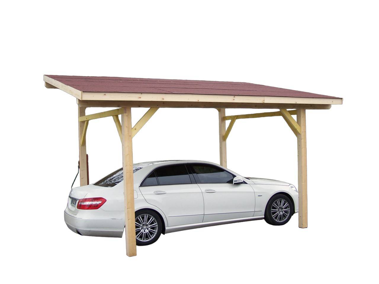 Habrita - Carport mono-pente / couverture bardeau bitumé Habrita - Imagen 1