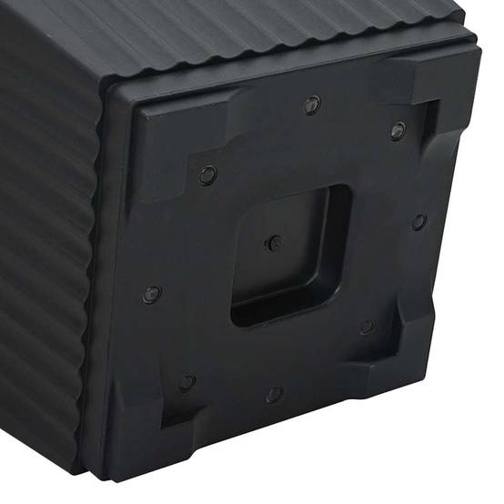 ComfortXL - Grand Lot 24 Jardinières Carrées Plastique Drainage 28,5x28,5x22 cm Noir - ComfortXL Outdoor Living - Image 9
