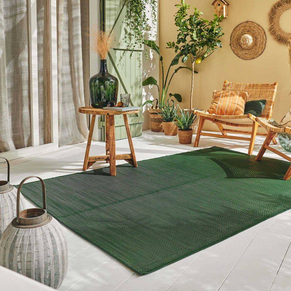 Jardindeco - Tapis extérieur en polypropylène Spargi 1747 vert 120 x 160 cm - Imagen 2