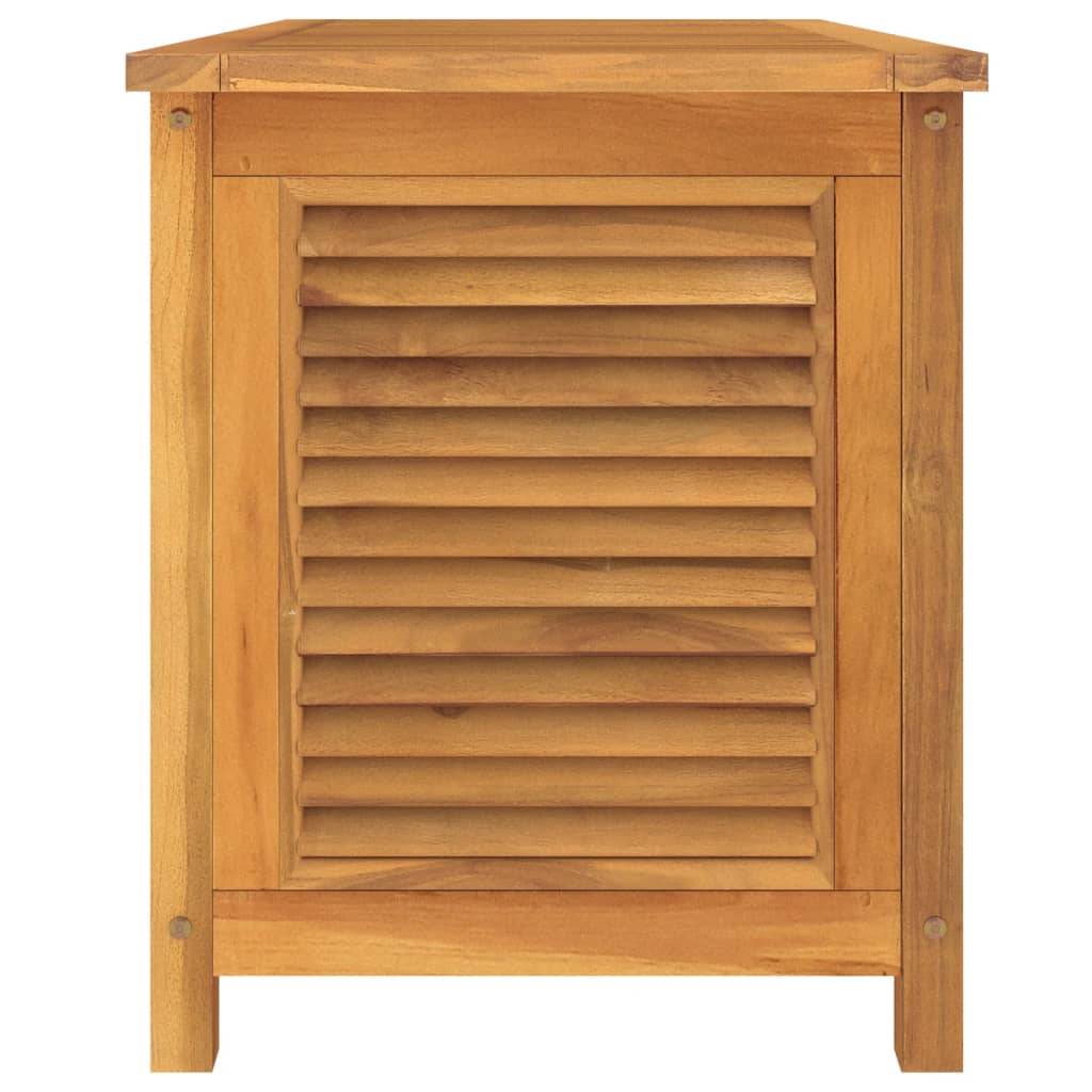 Helloshop26 - Boîte de rangement jardin et sac 114 x 50 x 58 cm bois massif teck - Imagen 5