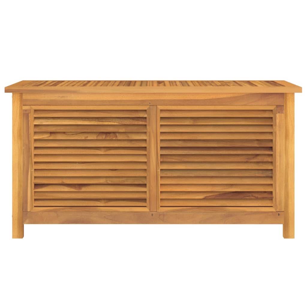 Helloshop26 - Boîte de rangement jardin et sac 114 x 50 x 58 cm bois massif teck - Imagen 2