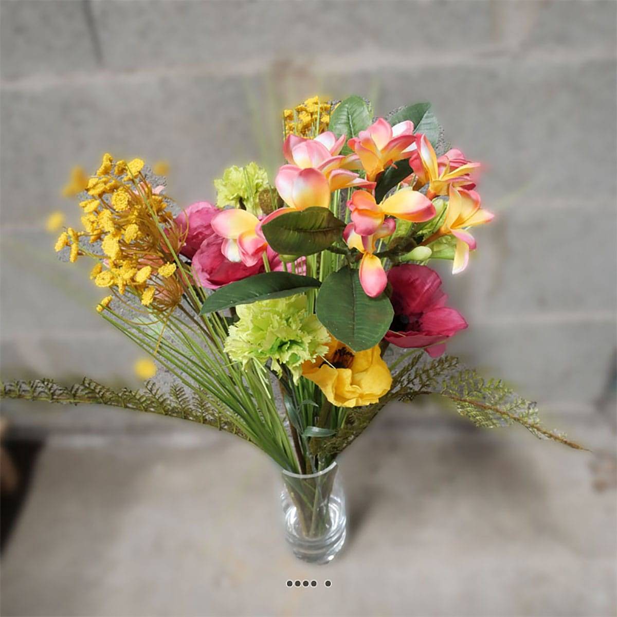 Artificielles - Pavot factice H60cm 1 fleur & 1 bouton jolie fleur Rose fushia - BEST - couleur: Rose fushia 730 - Imagen 4