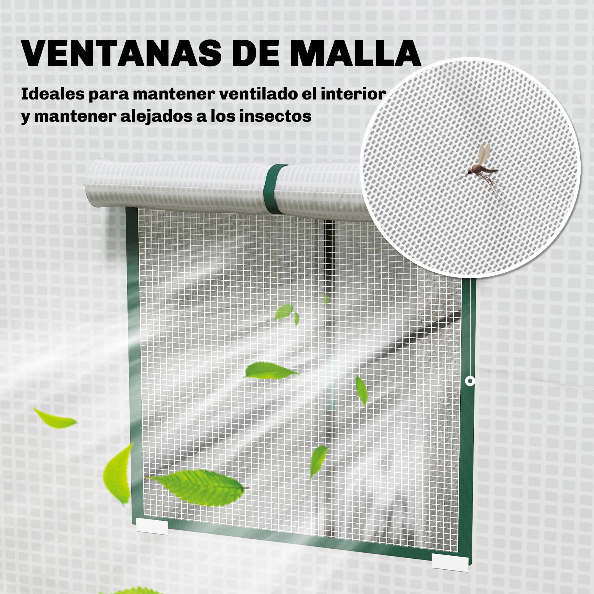Serre Adossée de Jardin Acier et Bâche PE Renforcée pour Mur et Balcon 196x77x197 cm Blanc - ComfortXL Outdoor Living - Image 8