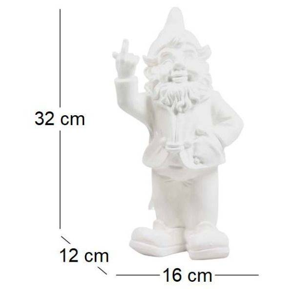 Stoobz - Nain de jardin en résine F*ck 16 x 12 x 32 cm Stoobz - Image 3