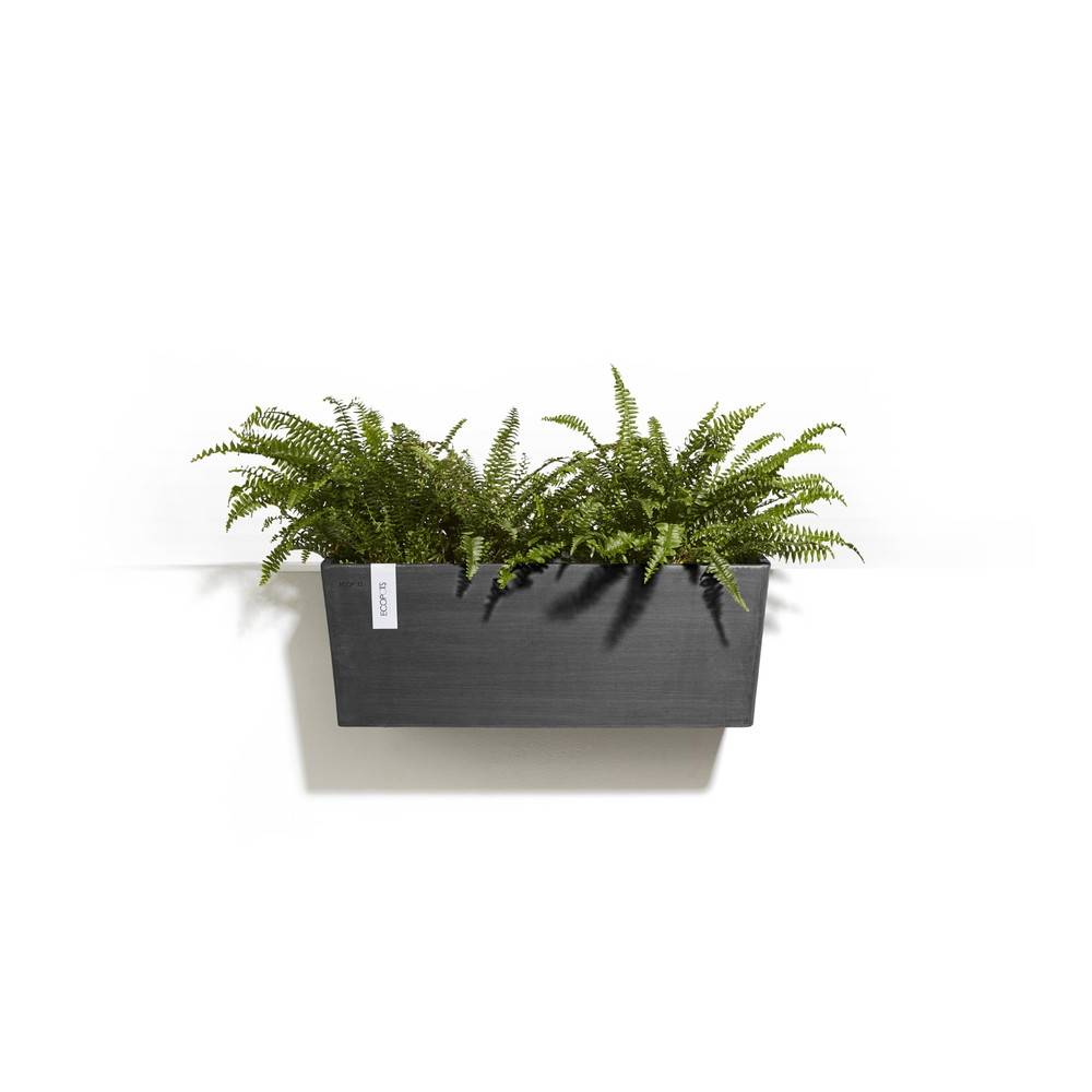 Ecopots - Pot suspension mural Hanging Bruges 55 Gris Foncé - 55 x 20 x H. 21 cm - 14,2 L ECOPOTS