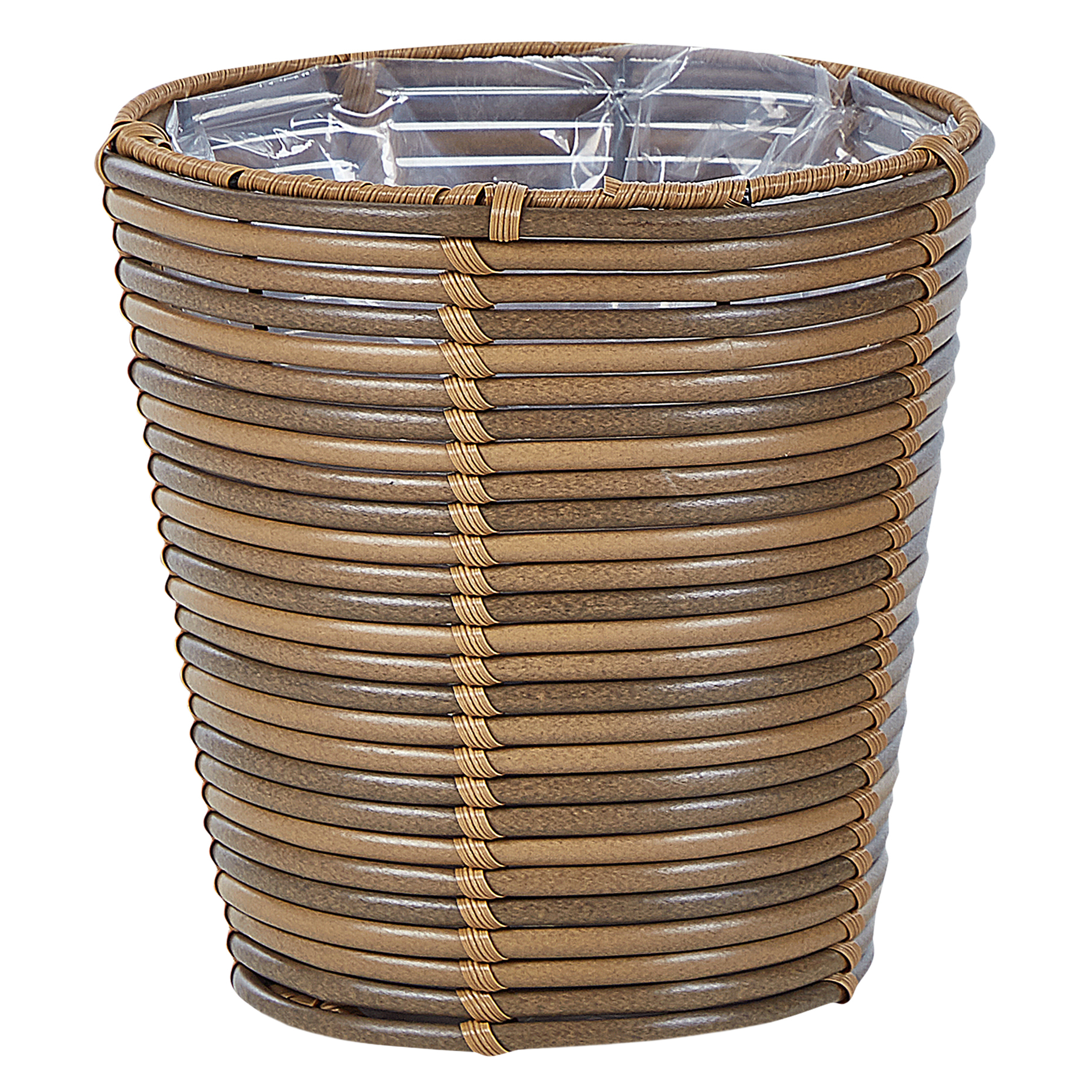 Beliani - Cache-pot d'extérieur Polyrotin Marron SARTI - Beliani - Imagen 3