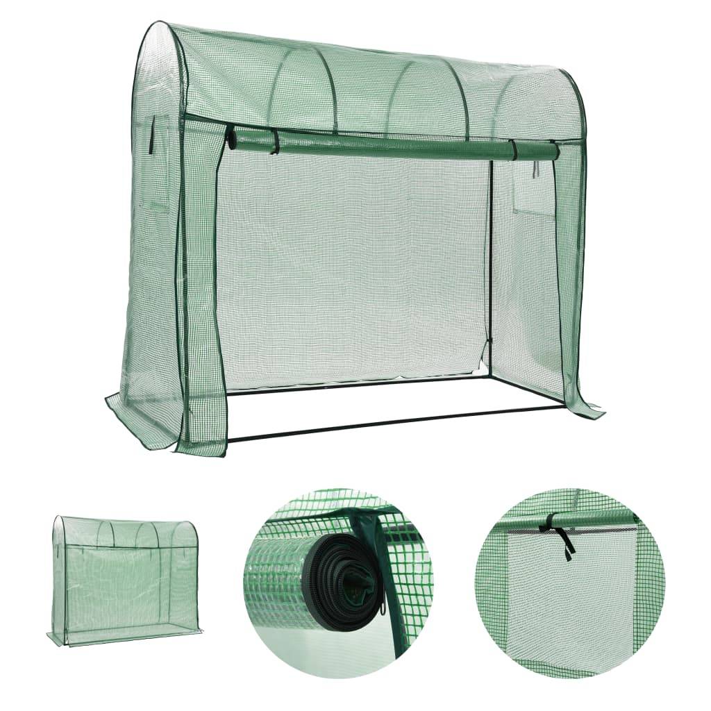 Serre Tunnel 1.6m² - Serre de jardin - Serre de culture avec porte zippée 200x80x170 cm MAISON CHIC - Image 1