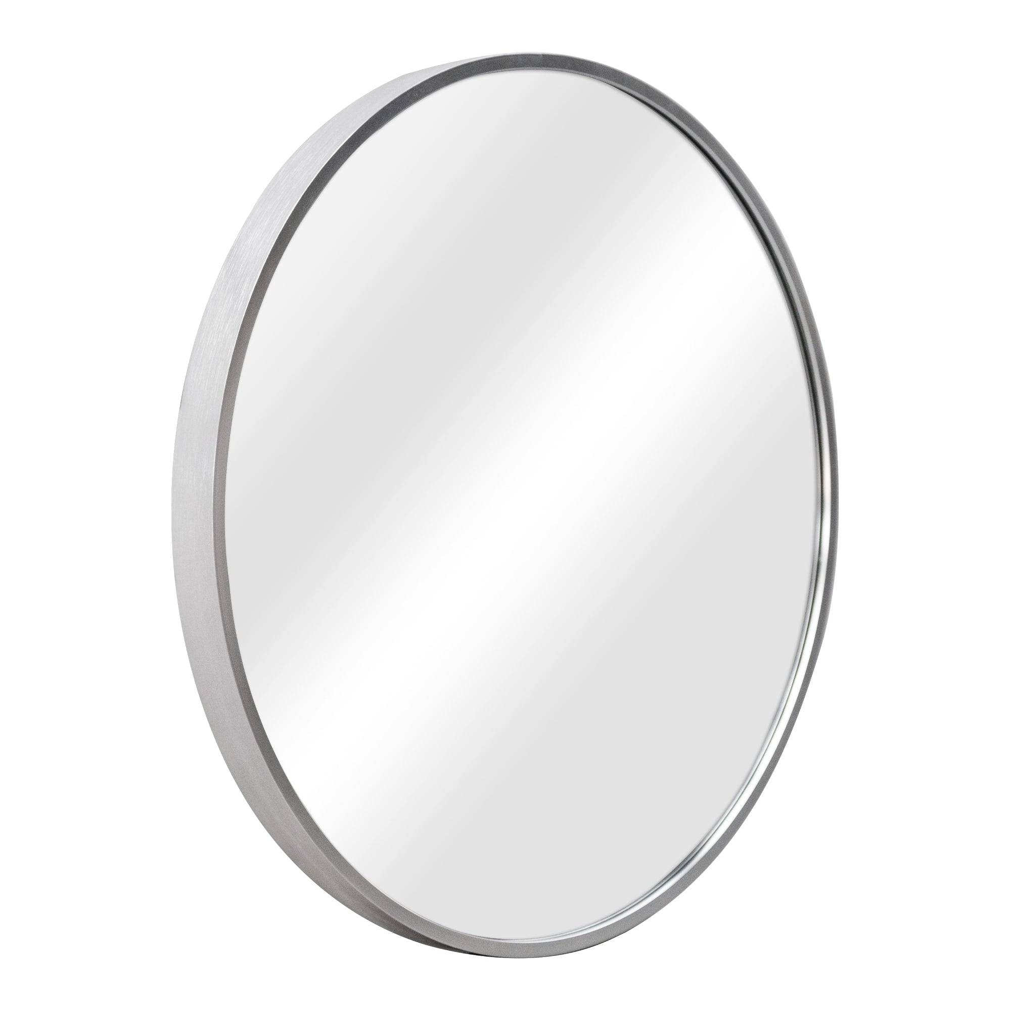 Helloshop26 - Miroir mural rond diamètre 60 cm argenté - Imagen 1
