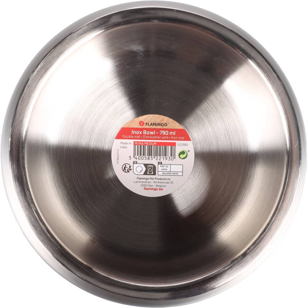 Gamelle ø 13.5 cm, 790 ml Muna Rond pour la nourriture ou l'eau  pour chien - Imagen 3